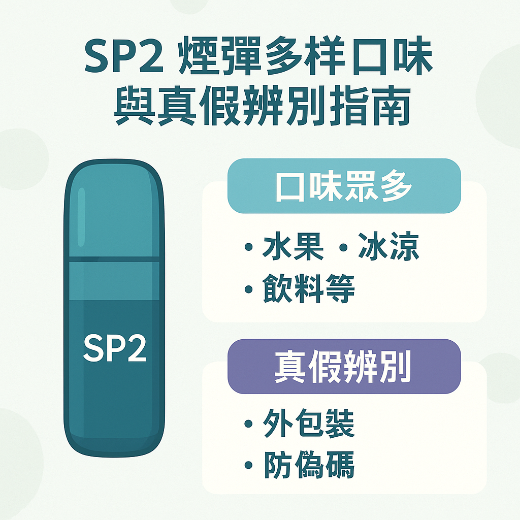SP2煙彈多樣口味與真假辨別指南